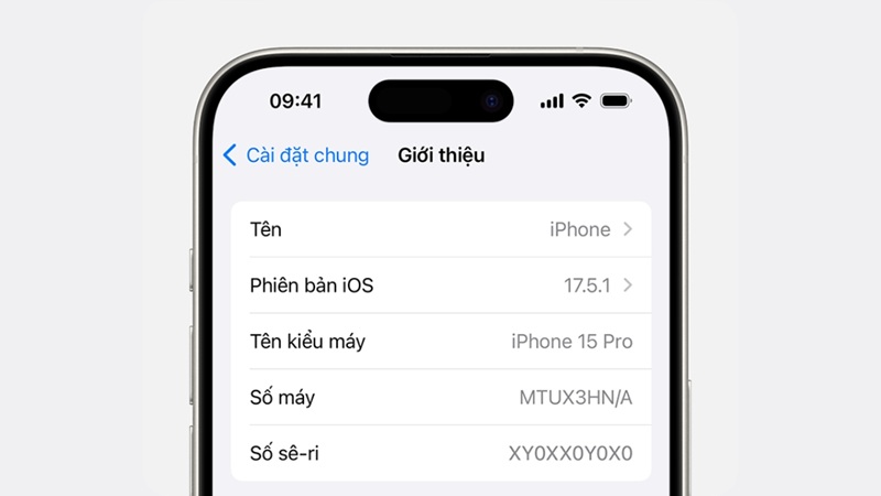 Kiểm tra mục "Bộ phận và lịch sử dịch vụ" trong cài đặt để nhận diện pin chính hãng hay linh kiện lạ.